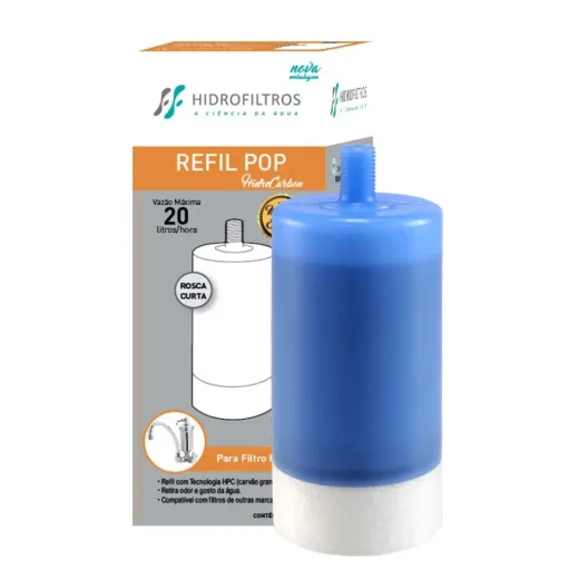 Refil Rosca Curta HF40 Hidrofiltros Ref. 907-0005